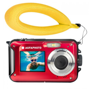 AGFAPHOTO vodoodporen dig.  fotoaparat WP8000 rdeča bundle